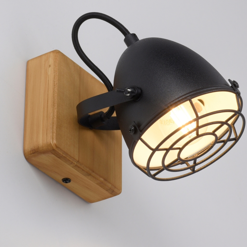 Leuchten Direkt 15171-18 - Стенен спот BEETLE 1xE14/10W/230V бор
