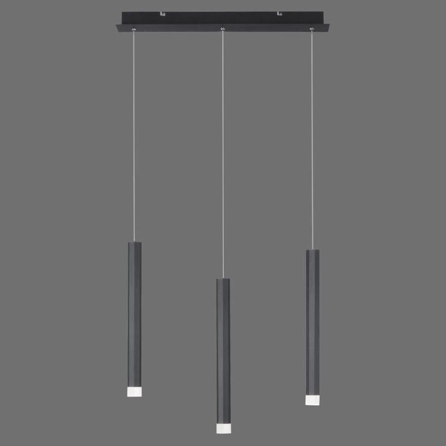 Leuchten Direkt 15203-18 - LED Висящ полилей 3xLED/4,8W/230V черен