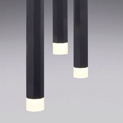 Leuchten Direkt 15205-18 - LED Висящ полилей BRUNO 5xLED/4,8W/230V черен
