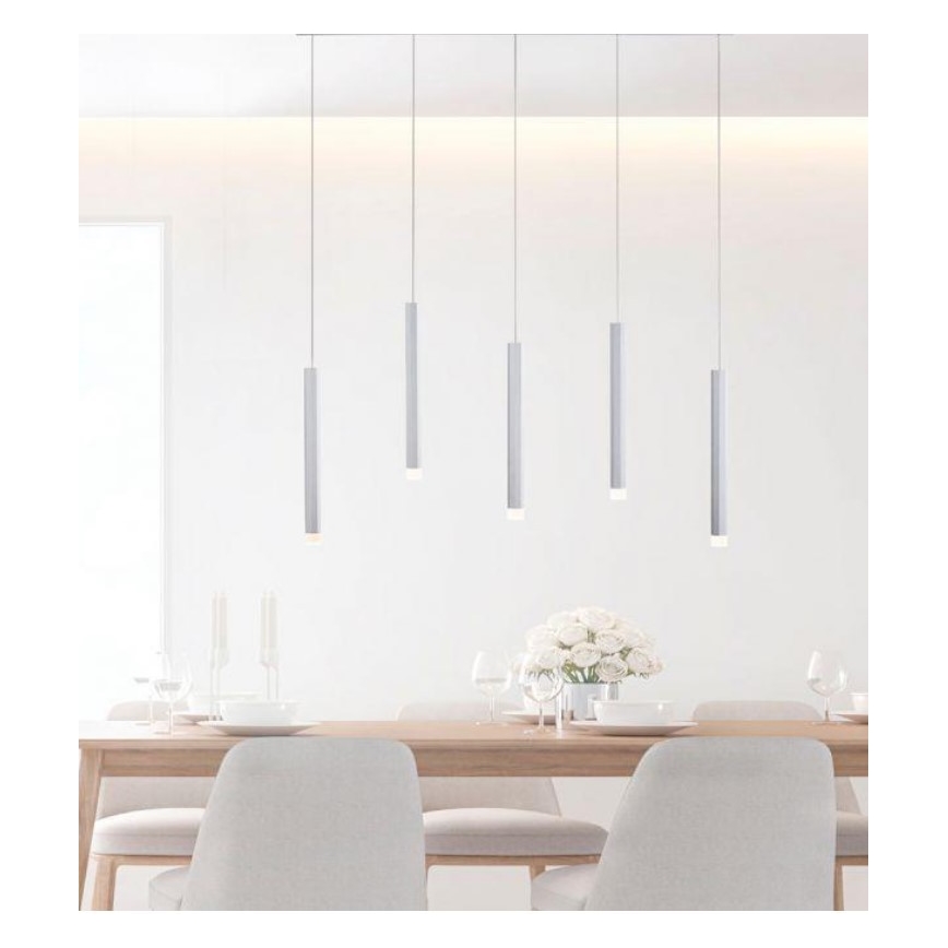Leuchten Direkt 15205-95 - LED Висящ полилей BRUNO 5xLED/4,8W/230V