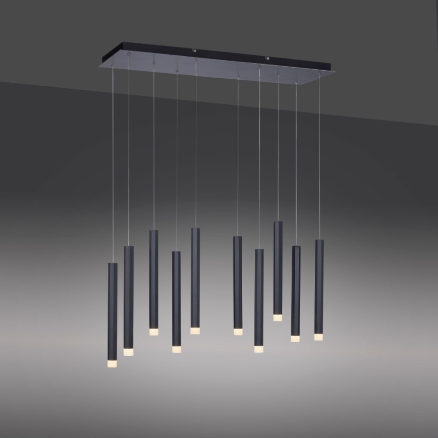Leuchten Direkt 15206-18 - LED Висящ полилей 10xLED/4,8W/230V черен