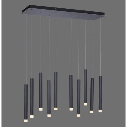 Leuchten Direkt 15206-18 - LED Висящ полилей 10xLED/4,8W/230V черен