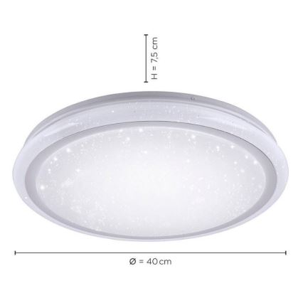 Leuchten Direkt 15220-16 - LED RGB Димируема лампа LUISA LED/28W/230V + дистанционно