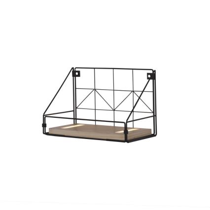 Leuchten Direkt 15276-18 - Shelf с LED осветление BOARD 2xLED/1,75W/230V 30 см евкалипт