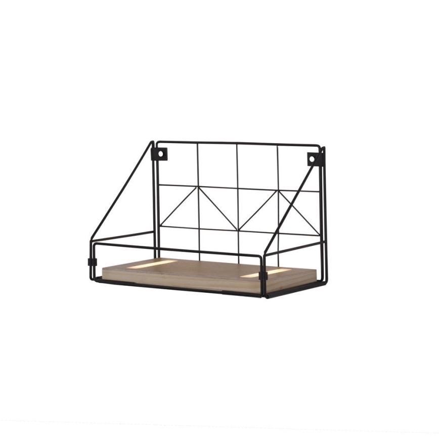Leuchten Direkt 15276-18 - Shelf с LED осветление BOARD 2xLED/1,75W/230V 30 см евкалипт