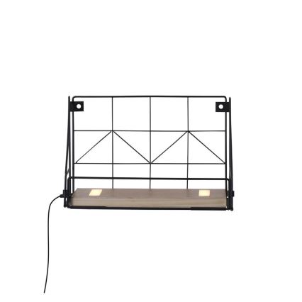Leuchten Direkt 15276-18 - Shelf с LED осветление BOARD 2xLED/1,75W/230V 30 см евкалипт