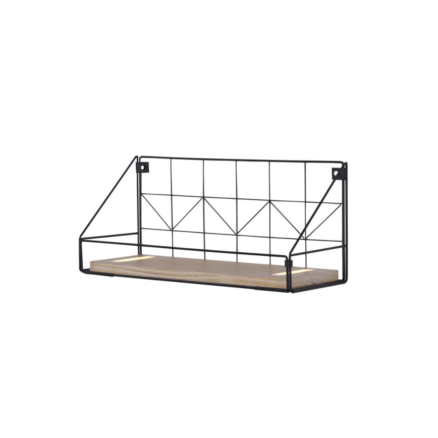 Leuchten Direkt 15277-18 - Shelf с LED осветление BOARD 2xLED/1,75W/230V 45 см евкалипт