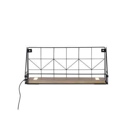 Leuchten Direkt 15277-18 - Shelf с LED осветление BOARD 2xLED/1,75W/230V 45 см евкалипт