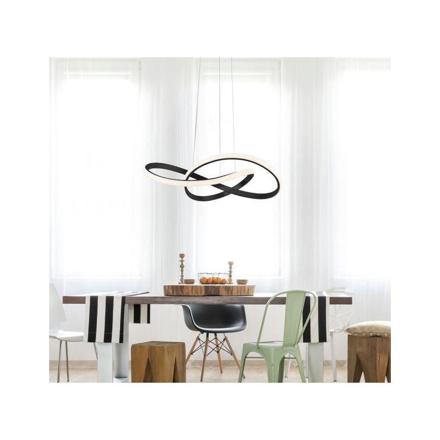 Leuchten Direkt 15402-18-LED Димируем висящ полилей MARIA LED/25W/230V черен