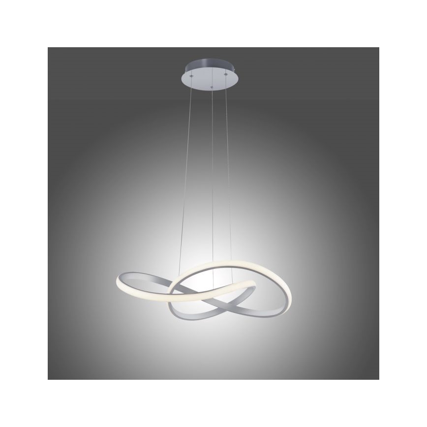 Leuchten Direkt 15402-95 - LED Димируем висящ полилей MARIA LED/25W/230V матов хром