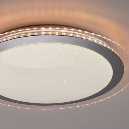 Leuchten Direkt 15411-21- LED RGB Димируем плафон CYBA LED/26W/230V + дистанционно