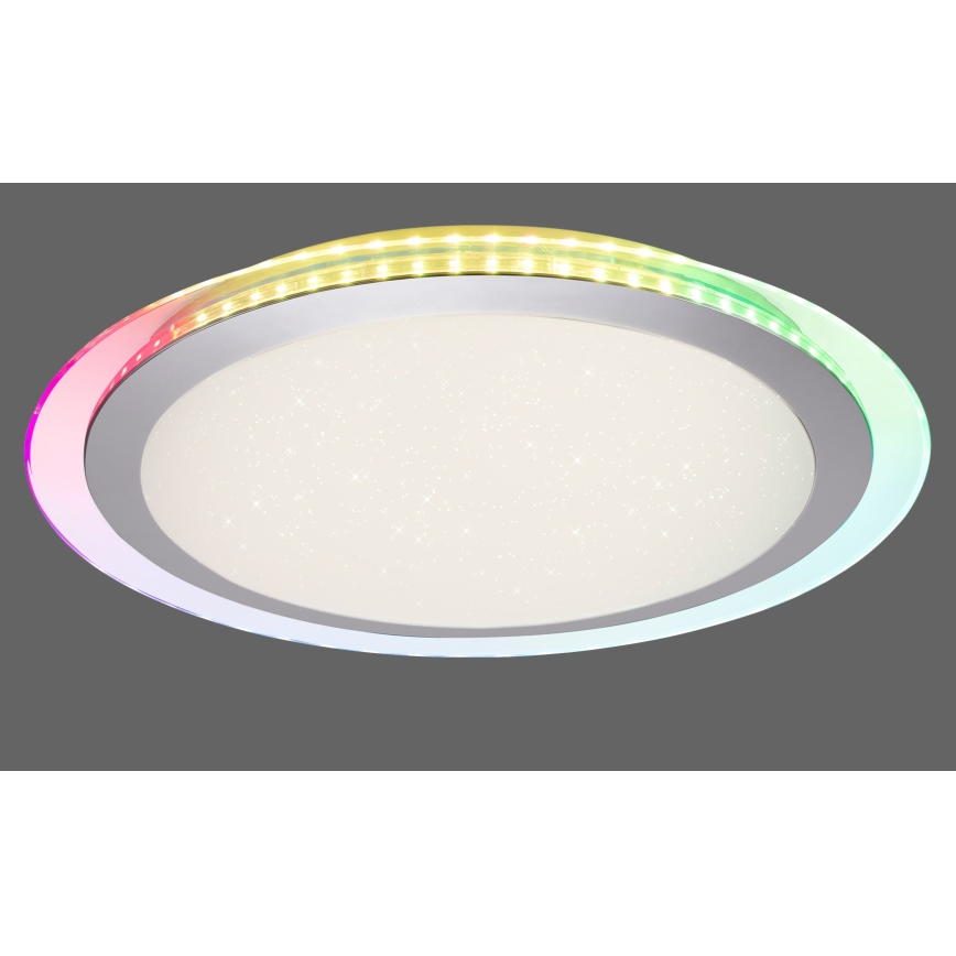 Leuchten Direkt 15411-21- LED RGB Димируем плафон CYBA LED/26W/230V + дистанционно
