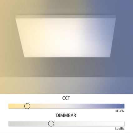 Leuchten Direkt 15552-16 - LED Димируема лампа CANVAS LED/40W/230V 2700-5000K + дистанционно