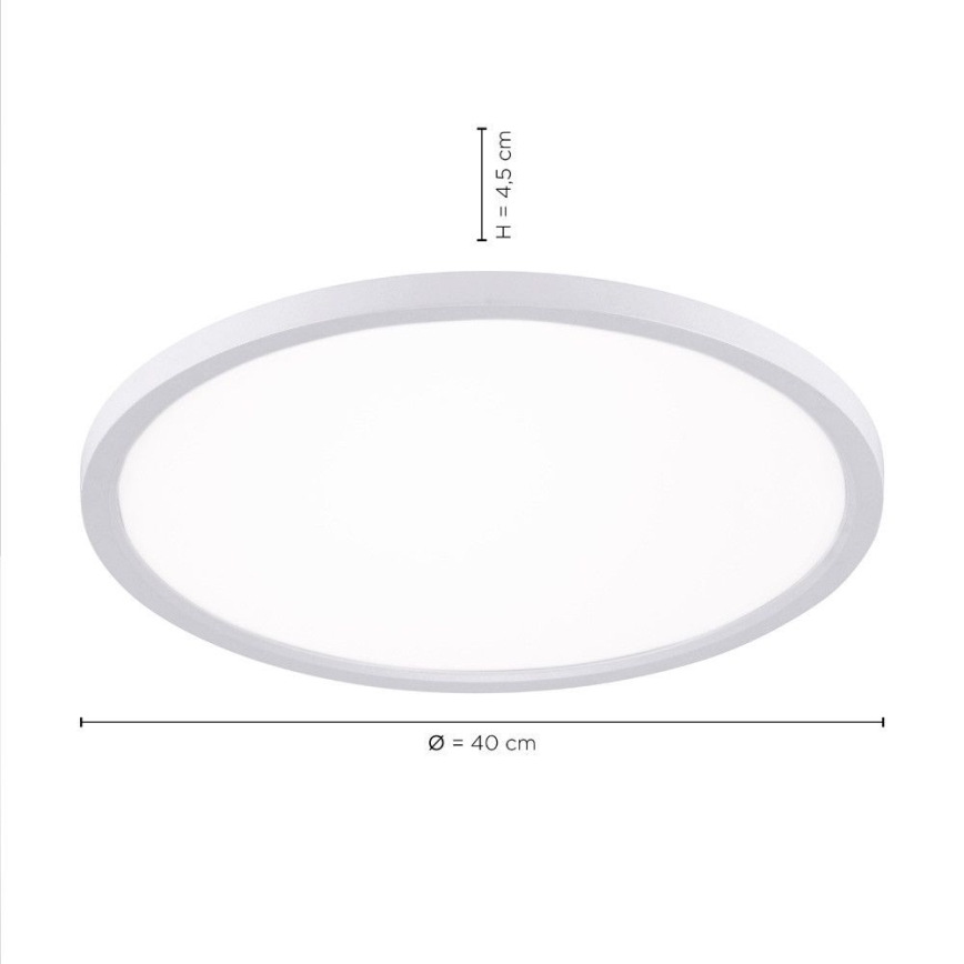 Leuchten Direkt 15571-16 - LED Димируема лампа FLAT LED/23,5W/230V 2700-5000K + дистанционно