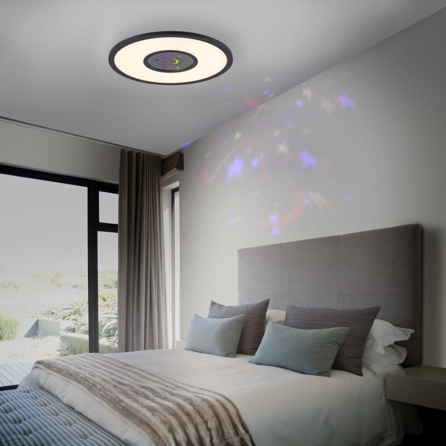 Leuchten Direkt 15572-18 - LED RGBW Димируем плафон ASTRO LED/17,5W/230V 2700-5000K + дистанционно