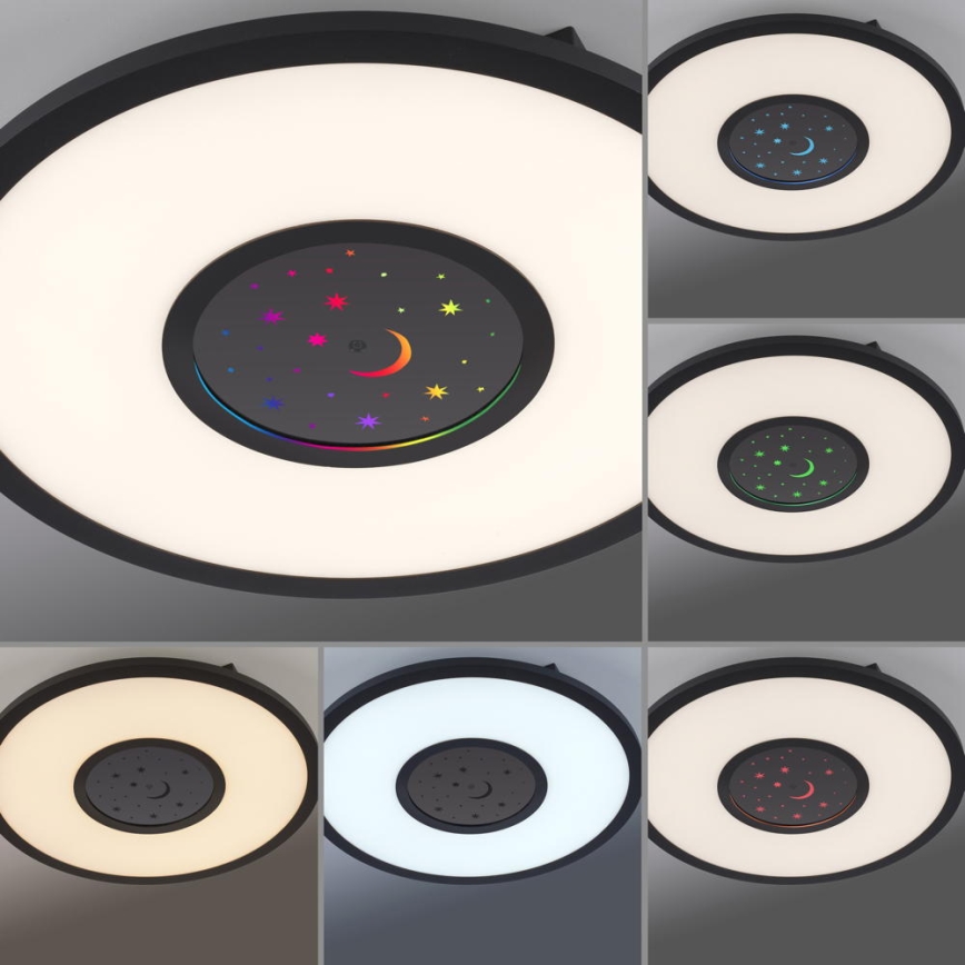 Leuchten Direkt 15572-18 - LED RGBW Димируем плафон ASTRO LED/17,5W/230V 2700-5000K + дистанционно
