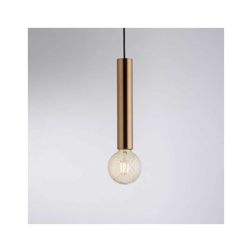 Leuchten Direkt 15617-60 - Пендел BRUNA 1xE27/60W/230V месинг
