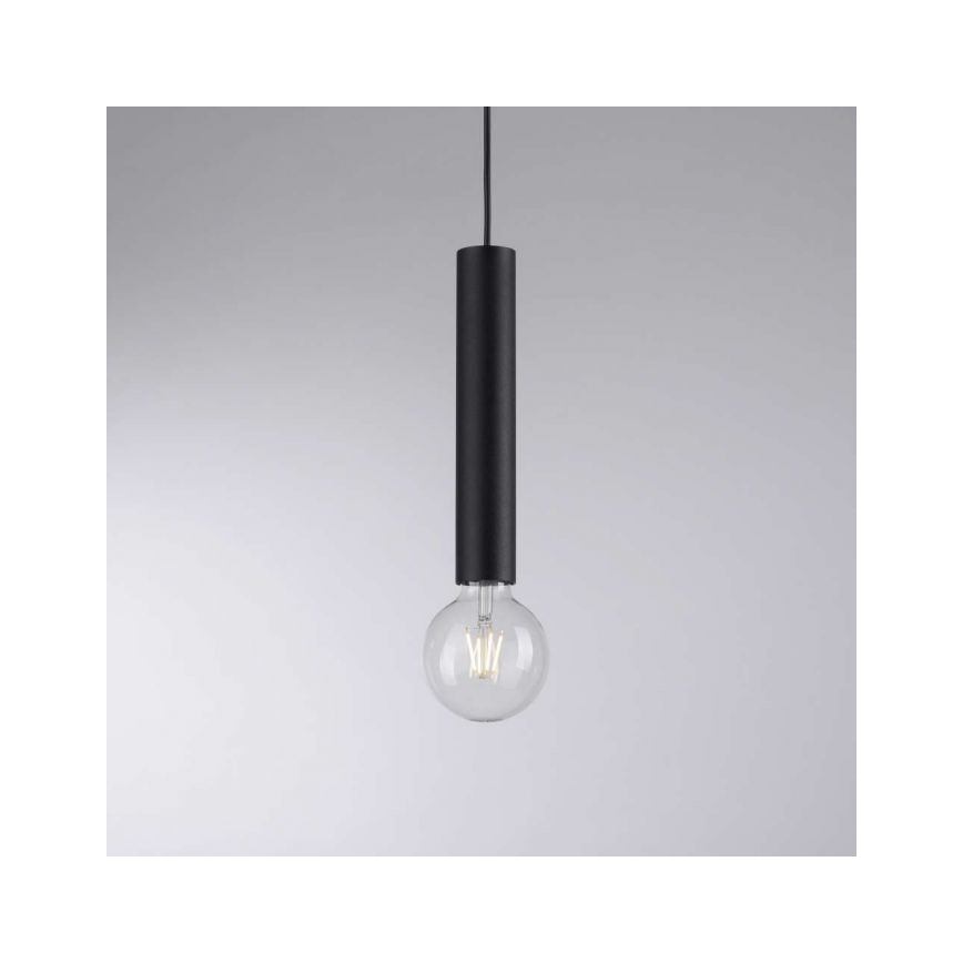 Leuchten Direkt 15618-18 - Пендел BRUNA 3xE27/60W/230V черен