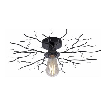 Leuchten Direkt 15638-18 - Полилей за повърхностен монтаж LIMB 1xE27/40W/230V черен