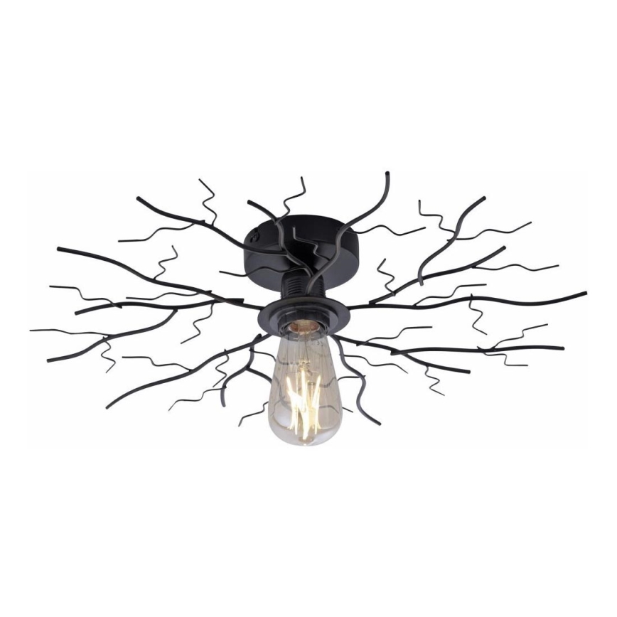 Leuchten Direkt 15638-18 - Полилей за повърхностен монтаж LIMB 1xE27/40W/230V черен