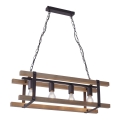 Leuchten Direkt 15684-79 - Пендел EDITH 4xE27/60W/230V бор