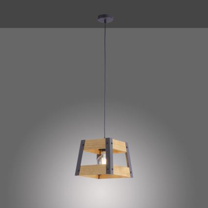 Leuchten Direkt 15720-79 - Полилей на въже CRATE 1xE27/60W/230V