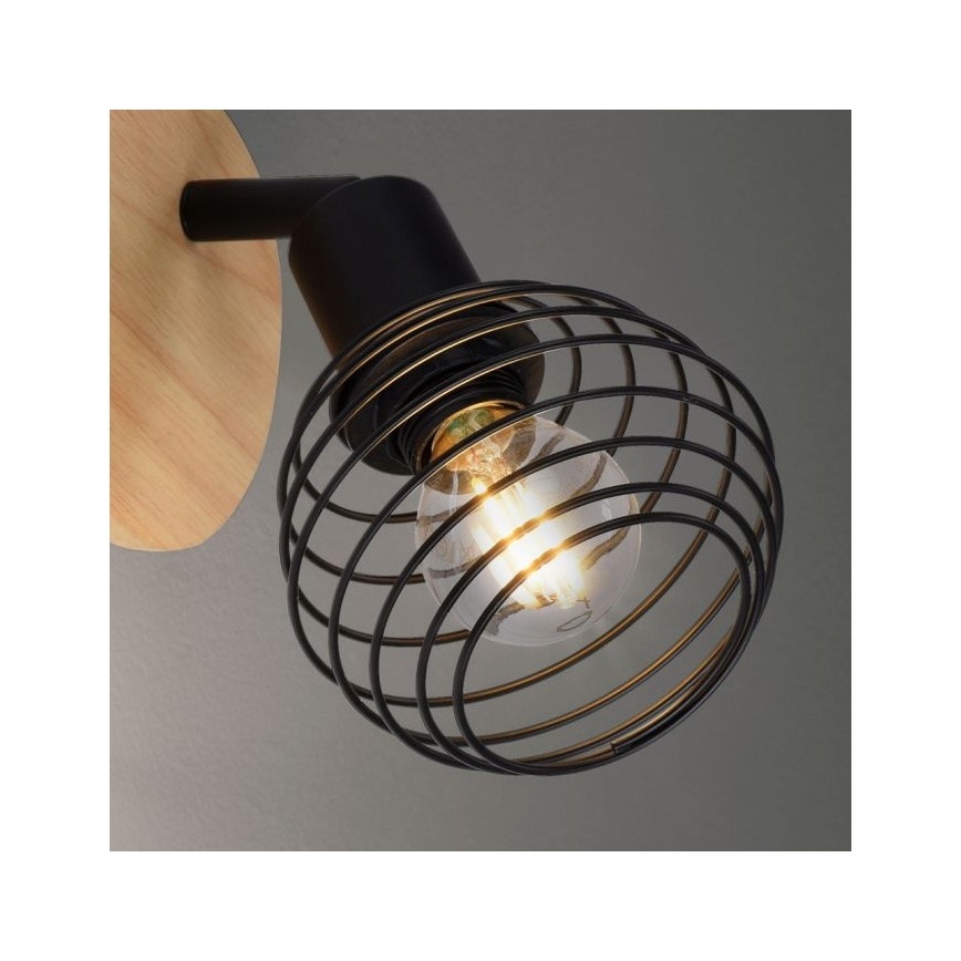 Leuchten Direkt 15921-79 - Спот аплик EUGEN 1xE14/40W/230V дъб