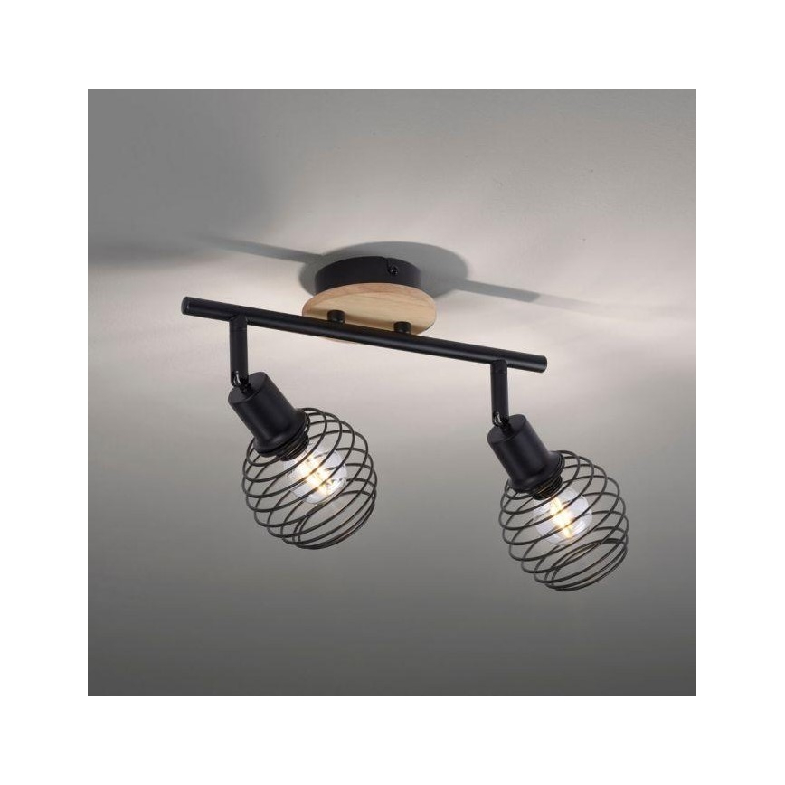 Leuchten Direkt 15922-79 - Спот EUGEN 2xE14/40W/230V дъб
