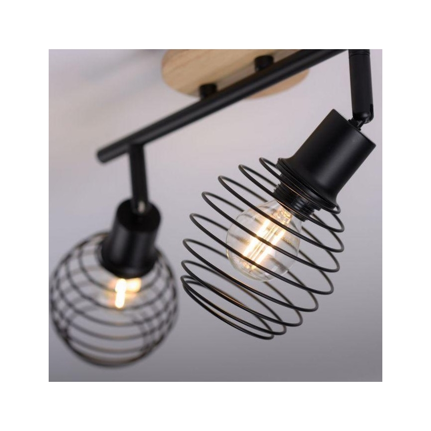 Leuchten Direkt 15922-79 - Спот EUGEN 2xE14/40W/230V дъб