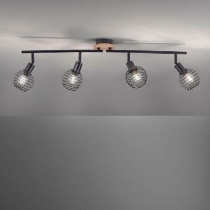 Leuchten Direkt 15924-79 - Спот EUGEN 4xE14/40W/230V дъб
