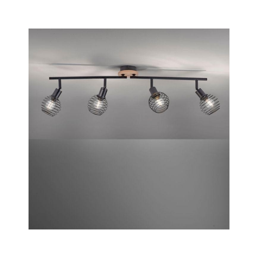 Leuchten Direkt 15924-79 - Спот EUGEN 4xE14/40W/230V дъб
