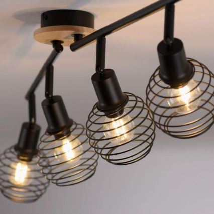 Leuchten Direkt 15924-79 - Спот EUGEN 4xE14/40W/230V дъб