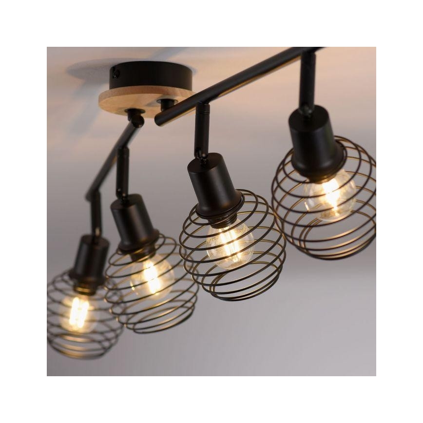 Leuchten Direkt 15924-79 - Спот EUGEN 4xE14/40W/230V дъб
