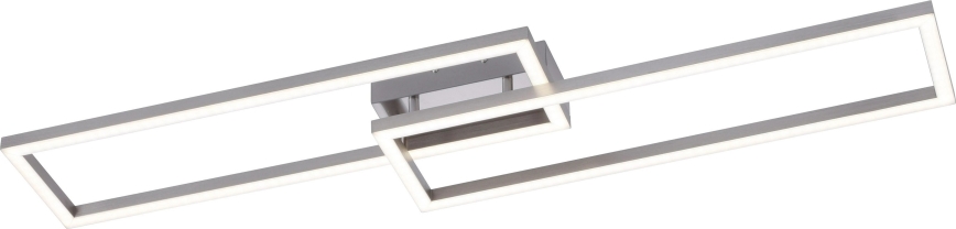 Leuchten Direkt 16430-55 - LED RGBW димируемо таванно осветително тяло MAXI 2xLED/18W/230V 2700-5000K матов хром + дистанционно управление