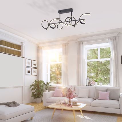 Leuchten Direkt 19032-18 - LED полилей с възможност за регулиране на светлината CURLS 3xLED / 25,8W / 230V