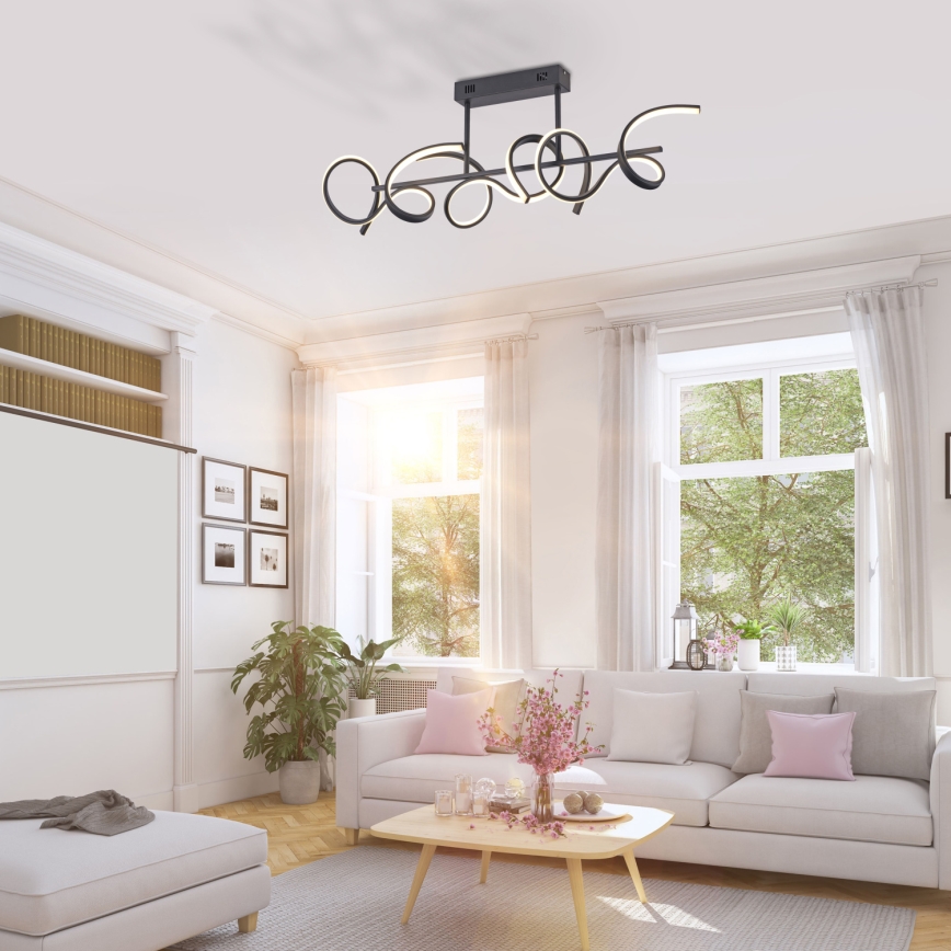 Leuchten Direkt 19032-18 - LED полилей с възможност за регулиране на светлината CURLS 3xLED / 25,8W / 230V