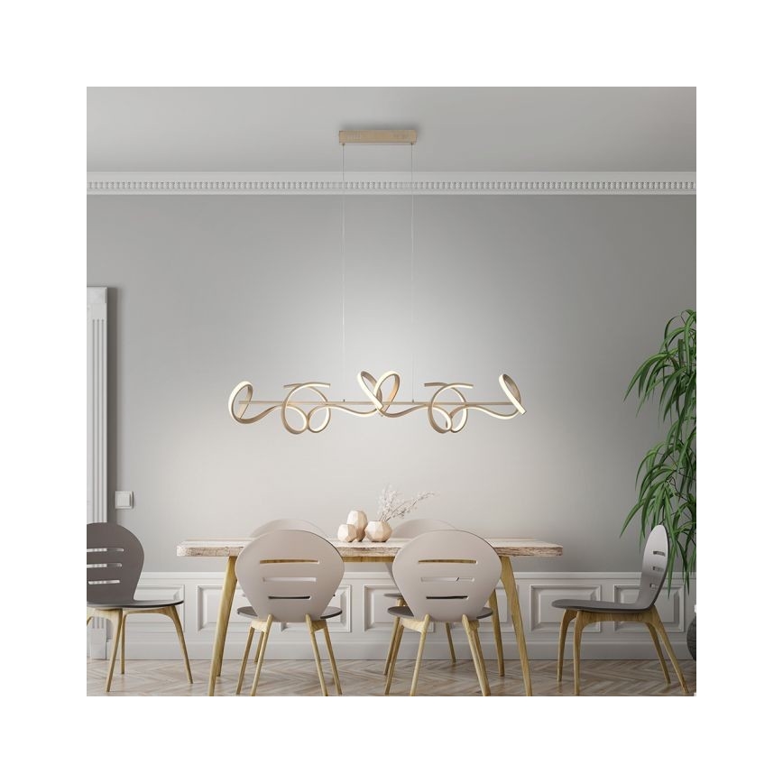 Leuchten Direkt 19033-60 - LED Димируем пендел CURLS LED/40,8W/230V