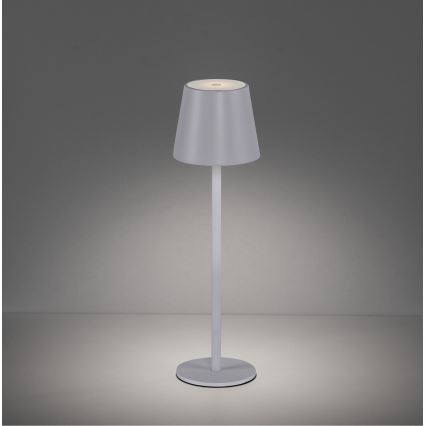 Leuchten Direkt 19250-16 - LED Екстериорна димируема акумулаторна настолна лампа EURIA LED/3W/5V 2600 mAh IP54 бял