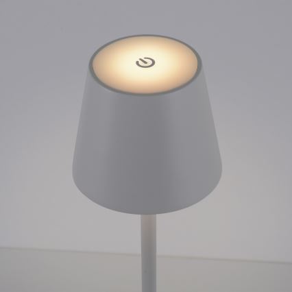 Leuchten Direkt 19250-16 - LED Екстериорна димируема акумулаторна настолна лампа EURIA LED/3W/5V 2600 mAh IP54 бял