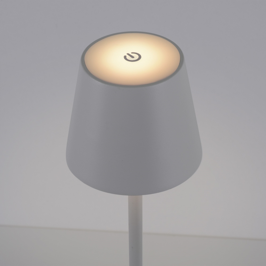 Leuchten Direkt 19250-16 - LED Екстериорна димируема акумулаторна настолна лампа EURIA LED/3W/5V 2600 mAh IP54 бял