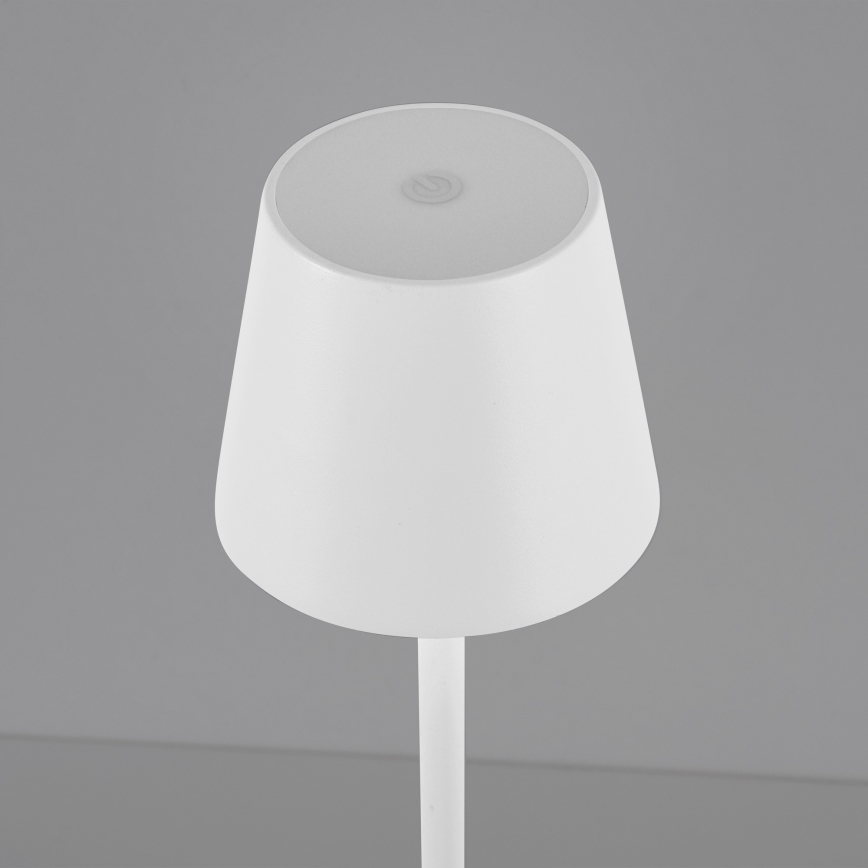 Leuchten Direkt 19250-16 - LED Екстериорна димируема акумулаторна настолна лампа EURIA LED/3W/5V 2600 mAh IP54 бял
