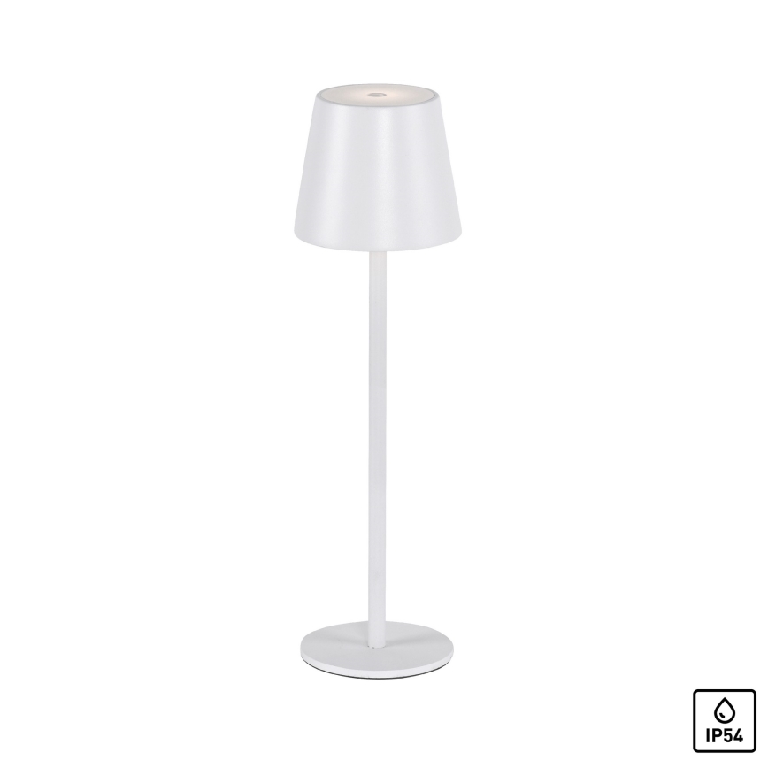 Leuchten Direkt 19250-16 - LED Екстериорна димируема акумулаторна настолна лампа EURIA LED/3W/5V 2600 mAh IP54 бял