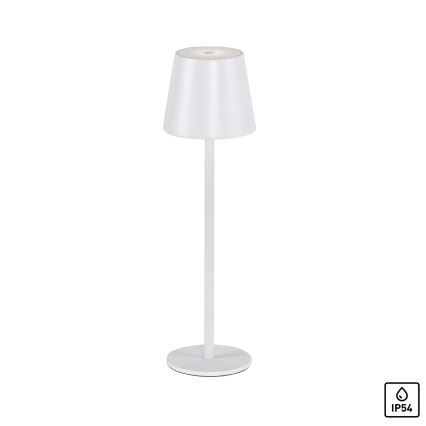 Leuchten Direkt 19250-16 - LED външна регулируема презареждаема настолна лампа EURIA LED/3W/5V 2600 mAh IP54 бяла