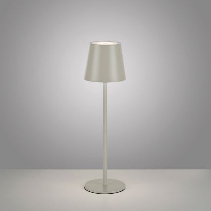Leuchten Direkt 19250-40 - LED Екстериорна димируема акумулаторна настолна лампа EURIA LED/3W/5V 2600 mAh IP54 сив