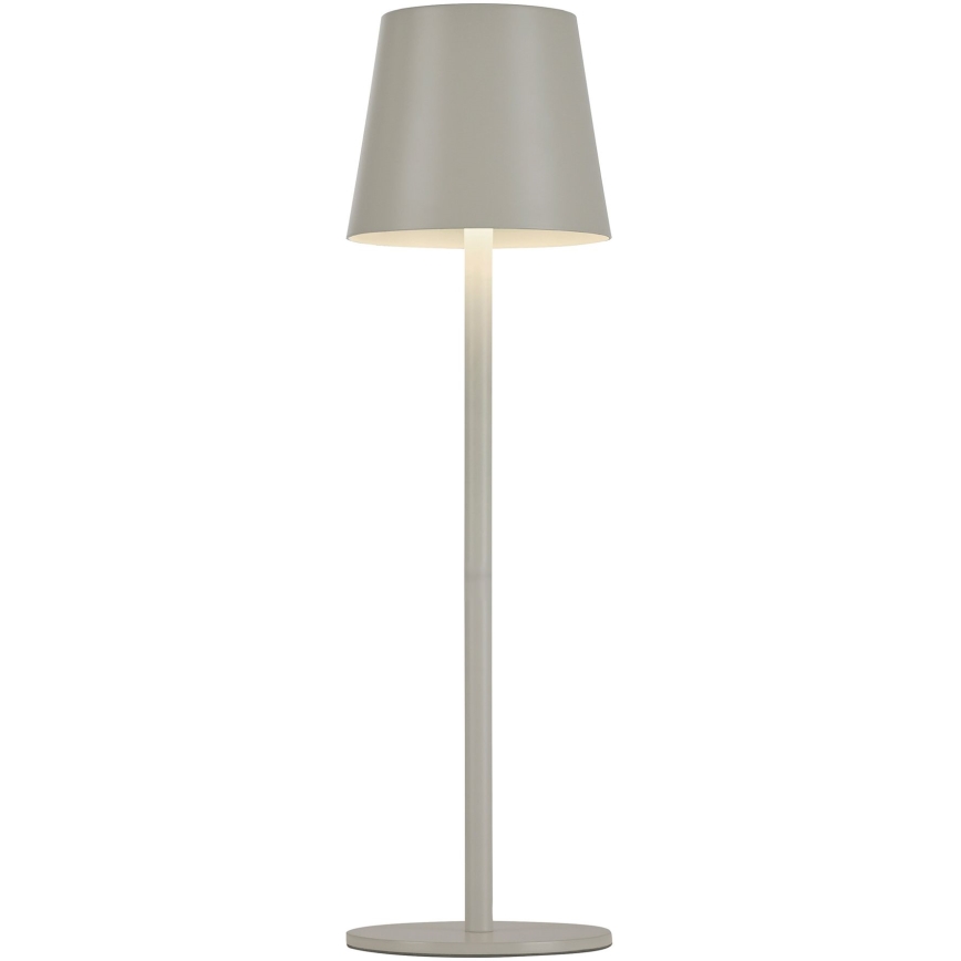 Leuchten Direkt 19250-40 - LED Екстериорна димируема акумулаторна настолна лампа EURIA LED/3W/5V 2600 mAh IP54 сив