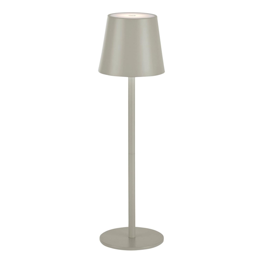 Leuchten Direkt 19250-40 - LED Екстериорна димируема акумулаторна настолна лампа EURIA LED/3W/5V 2600 mAh IP54 сив