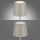 Leuchten Direkt 19250-40 - LED Екстериорна димируема акумулаторна настолна лампа EURIA LED/3W/5V IP54 сив