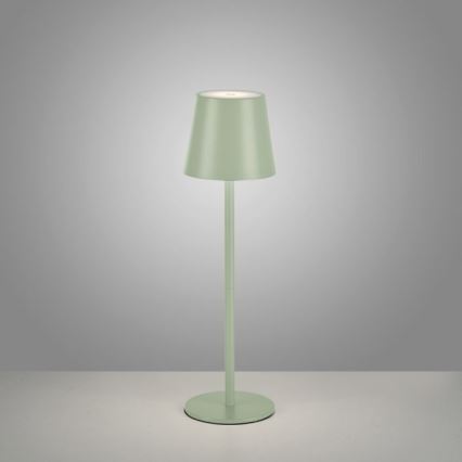 Leuchten Direkt 19250-43 - LED Екстериорна димируема акумулаторна настолна лампа EURIA LED/3W/5V IP54 зелен