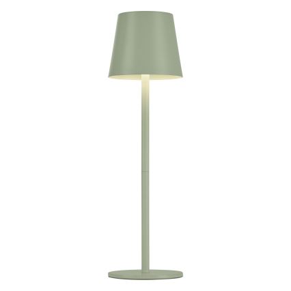 Leuchten Direkt 19250-43 - LED Екстериорна димируема акумулаторна настолна лампа EURIA LED/3W/5V IP54 зелен