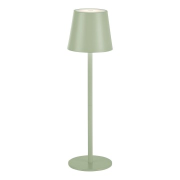 Leuchten Direkt 19250-43 - LED Екстериорна димируема акумулаторна настолна лампа EURIA LED/3W/5V IP54 зелен